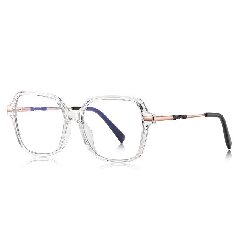 Transparent Large Frame TR Glasses