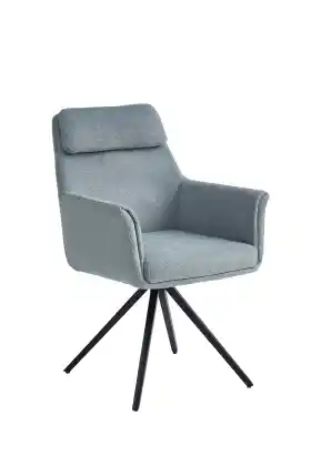 Light Blue Swivel Dining Chair