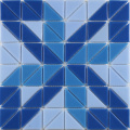 Triangle Mosaic Glass Pool Tile Flooring Mosaics