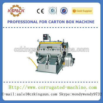 Corrugated cardboard die-cutter and creasing machine,used carton box making machinery