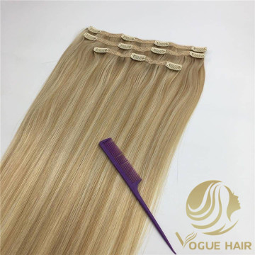 Clipe de renda personalizado em extensões de cabelo
