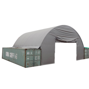 Waterproof PVC Roof Steel Structure Tent & Shipping Container Shelter