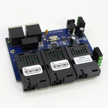 ZDXUNK Media Converter 10/100M PCB Single Mode Fiber Switch