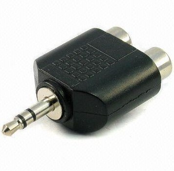 3.5mm Stereo Plug to 2 RCA Jacks, OEM Orders Are Welcome