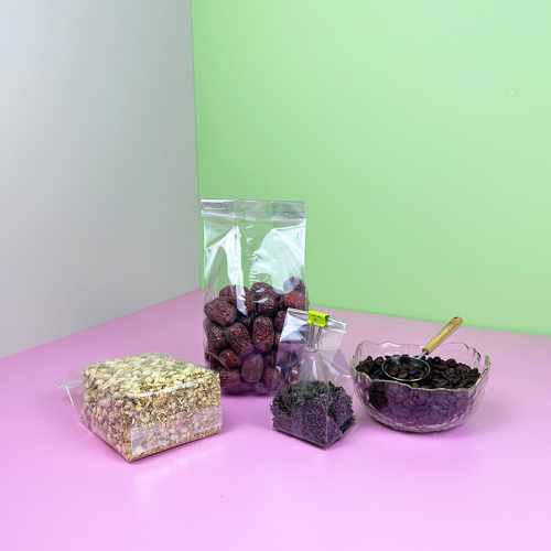 Wholesale Custom 100% Biodegradable PLA Folding Clear Flat Bottom Gusset Cellophane Bags