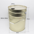 Industrial use metal bucket with spout cap