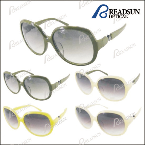 High Quality Hand Made Lady Acetate Sun Glasses with Cr39 Lens 100%UV (SA287007