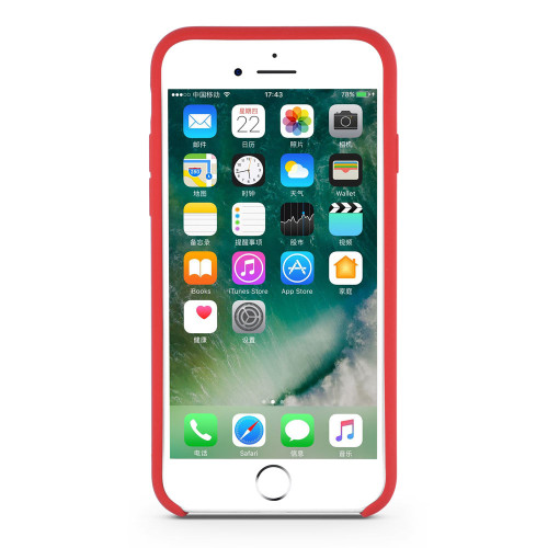 Liquid Silicone Rubber iPhone8 Cover with Micro Fabirc