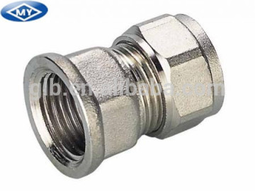 Brass Compression Fittings for Pex-Al-Pex Pipes - Straight Female Coupler
