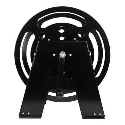 100ft Black Steel RV Electrical Cord Roll