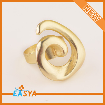Matt Gold E Alphabet Ring Design Fashion