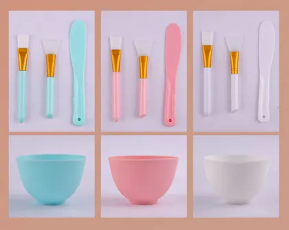 5pcs Facial Mask Brush Set with Silicone Bowl