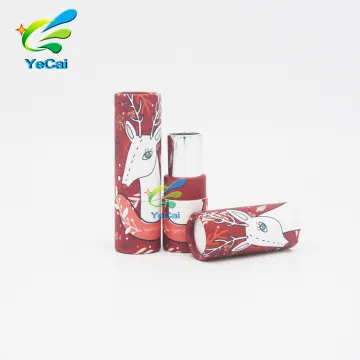 OEM custom shaped bronzing process lipstick box packaging unique lipstick tube