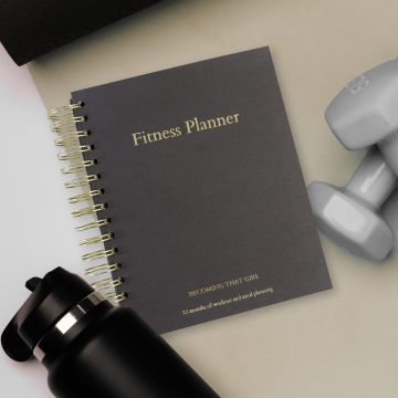 A4 -spoel die mijn wekelijkse trainingsfitnessplanner bindt