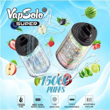 Vapsolo Vape Super 15000 Puffs Spain Warehouse ready to ship