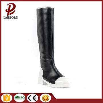 black white Hit color design women's boots