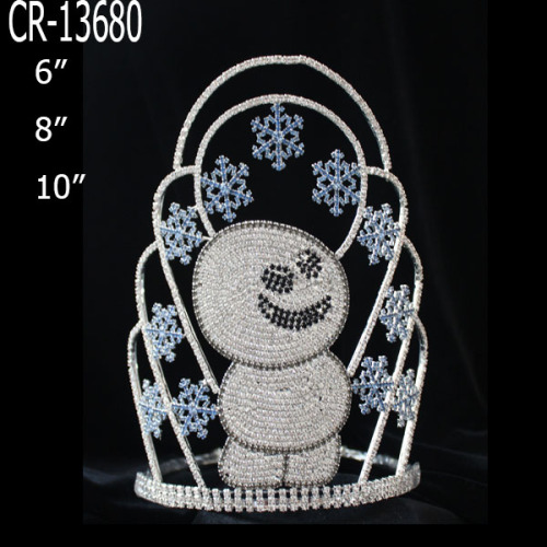 Borong snowmen kepingan salji Krismas pageant crown