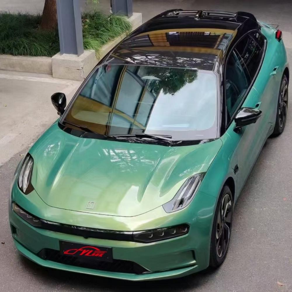 PET Color Shift Iridescent Emerald Green Vinyl Wrap