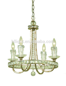 Indoor decorative classic small hotel crystal chandelier