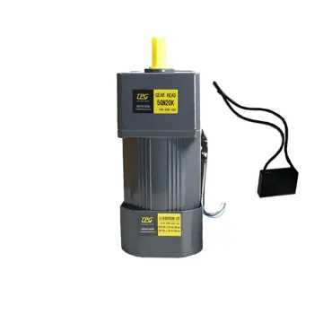60W 220V AC Gear Fixed Speed Motor: 5IK60GN-CF, Single Phase High Torque Asynchronous Motor with 15mm Shaft Diameter