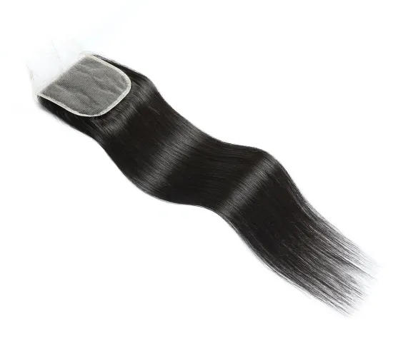 4x4 13x4 Lace Frontal Closure Brazilian Human Hair Unprocessed Raw Virgin Hair Transparent Lace Closure Straight