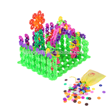snowflake building blocks toys small baby children dolls