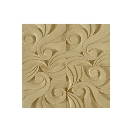 Sandstone Polishing Decorative Wall Panels Carved For Floor Board