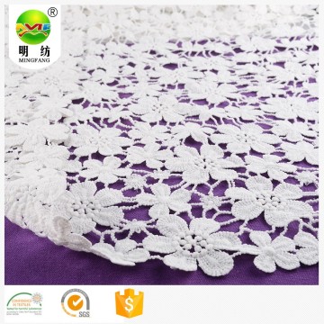 white african polish cotton chemical embroidery lace fabric