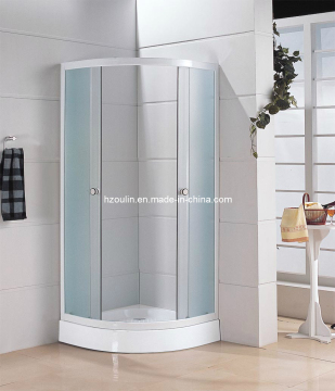 White Aluminum Frame Shower Enclosure (E-04)