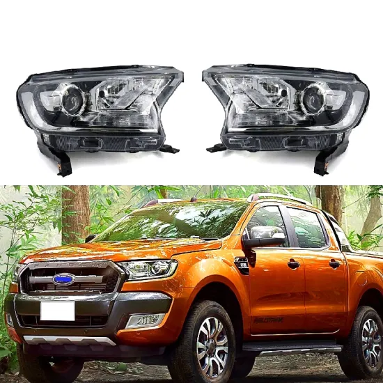 MAICTOP Car LED Front Head Light H7 Xenon Headlamp for Ranger Pickup (2015-2017)