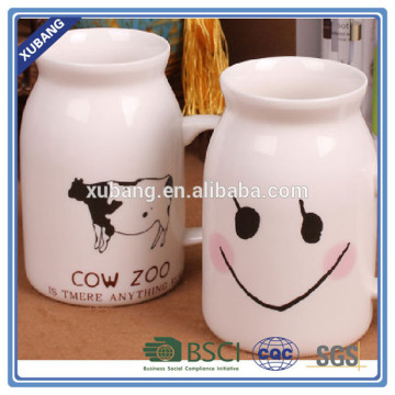 funny shaped mini ceramic milk mug