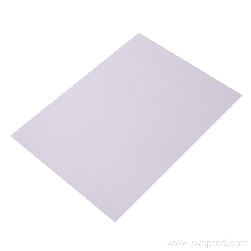 Printable white PVC plastic sheet for cards