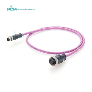 CAN Bus 5-Pole M12 A Code Male to Minifast 7/8'' UN2 Female DeviceNet Cordset Cable: Technical Specifications and Features