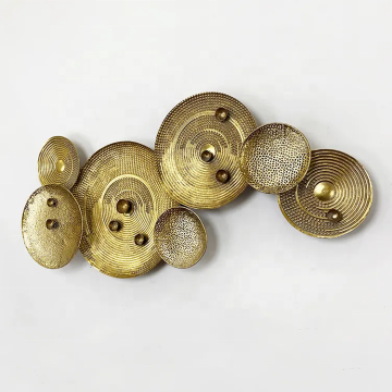 Golden Retro Style Rust-Proof Metal 3D Wall Art Arca
