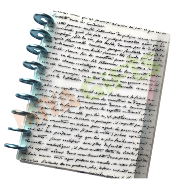 Conjunto de portadas de Planificador de cuaderno de papel de vellum transparente - HP Classic Discbound Letters