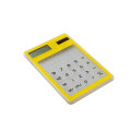 8 chiffres Calculatrice solaire de bureau transparente