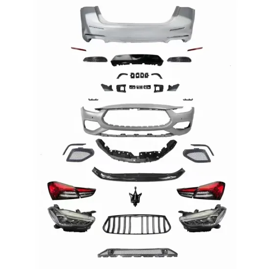 Trofeo Style Front Bumper Grille and Rear Bumper Diffuser for Maserati Ghibli - Newest Car Accessories Upgrade