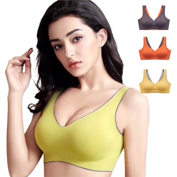 Ladies Latex Full Wireless Bra for Sports and Running