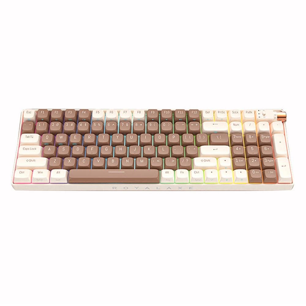 Royalaxe R100 Royalaxe R100 Rgb Hotswappable Gaming Keyboard - 2.4ghz Wired/wireless ...