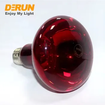 High Wattage Quartz Glass Anti-Explosion Infrared Bulb - R125 Full Roasted Red