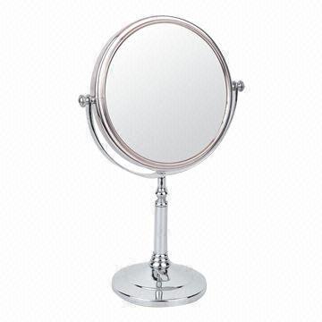 Metal stand vanity table mirror