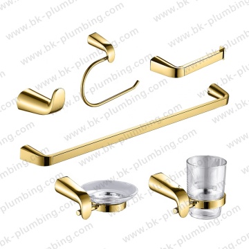Bathroom Accessory Set: 6 Pcs Zinc Brass Bathroom Hardware