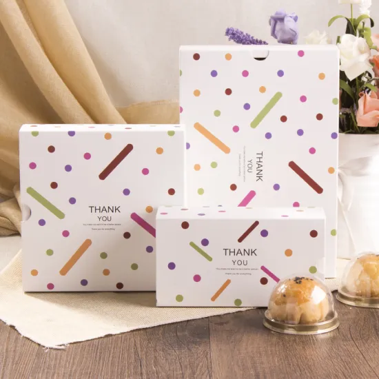 Drawer cookie box with dividers