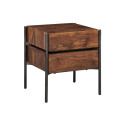 nightstand table solid wood Black Walut