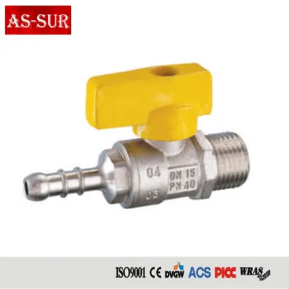 Brass Gas Ball Valve, Angle Gas Valve