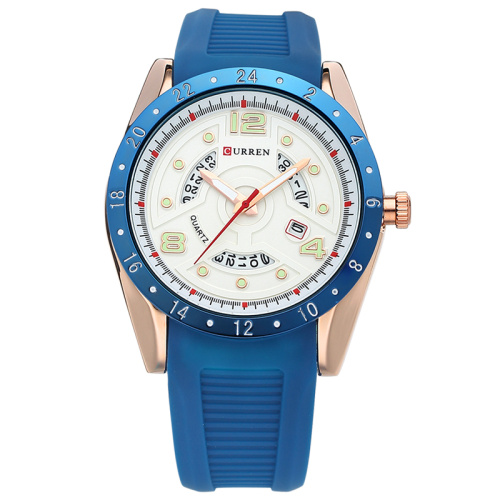 CURREN Fashion Silicon Band Men Wrist Watches