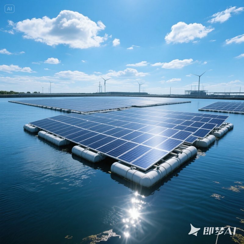 Floating Solar Panel System for Water Bodies