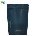 custom digital printed matte stand up plastic pouches with window