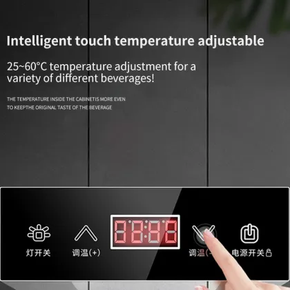 Intelligent Touch Screen Commercial Beverage Thermal Insulation Display Cabinet with Digital Display