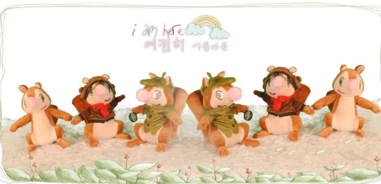 Miniature cute squirrel plush toys